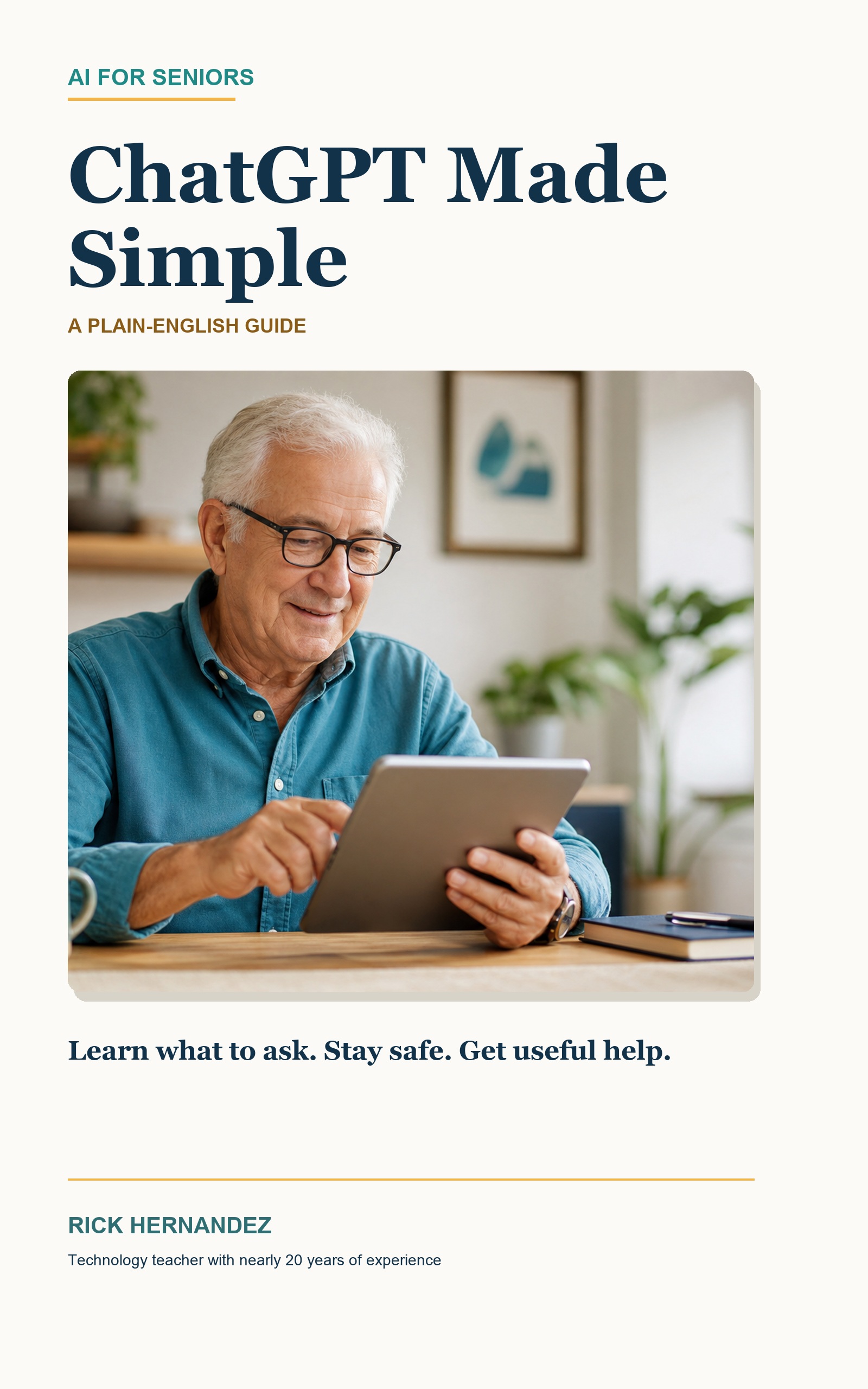 AI for Seniors: ChatGPT Made Simple guidebook cover