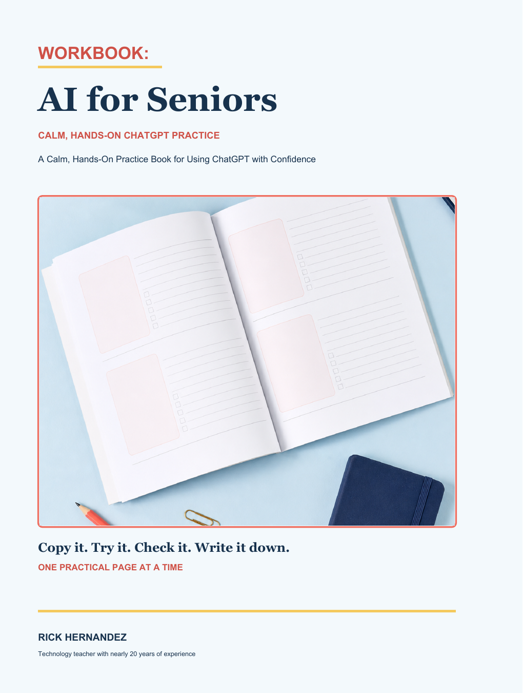 Workbook: AI for Seniors cover